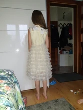 Vestido de verano para niñas, ropa con diseño de funda y volantes de encaje, para fiesta de cumpleaños de 3 a 8 años, 2020