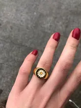 Anillo de estilo coreano con miniflor para niña, sortija Vintage con margaritas y flores, chapado en oro, esmalte, fiesta, pareja, regalo, joyería