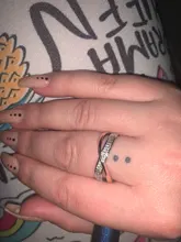 Huitan-anillo cruzado en forma de X de dos tonos para mujer, joyería de moda de boda, sortijas grandes y modernas de piedra CZ deslumbrantes