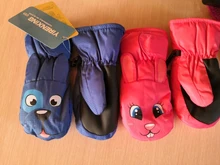 Children Gloves Mittens Waterproof Kids Winter Girls Non-Slip Boy Warm for 1-8Y Velvet