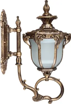 

Garden Park lamp Feron pl4051 hexagon wall mounted up 60W 230V E27, black gold 11430