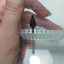 Caja de almacenamiento de brocas de acrílico, recipiente de exhibición de soportes vacíos, cortador de carcasas de uñas para fresadora, accesorios de manicura, BE867