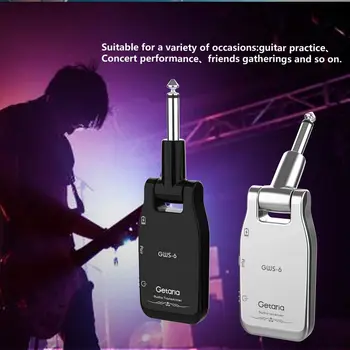 

Getaria Wireless Guitar System 2.4GH Audio Rechargeable Guitar Transmitter and Receiver set for Electric instruments Guitar Bass