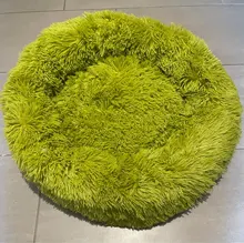 Camas redondas para gatos, casa de felpa suave y larga, La mejor cama de perro para canasta para perros, productos para mascotas, cojín, cama para gato, esterilla para animales, sofá para dormir