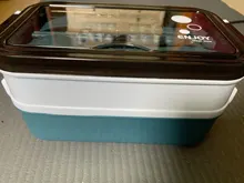 Fiambrera Bento de doble capa para estudiante, contenedor de almacenamiento de alimentos, para trabajo de oficina, microondas, calefacción, nuevo