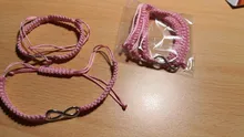 Conjunto de pulseras de la amistad para parejas, juego de pulseras y brazaletes Retro hechos a mano, Infinity, 2 uds.
