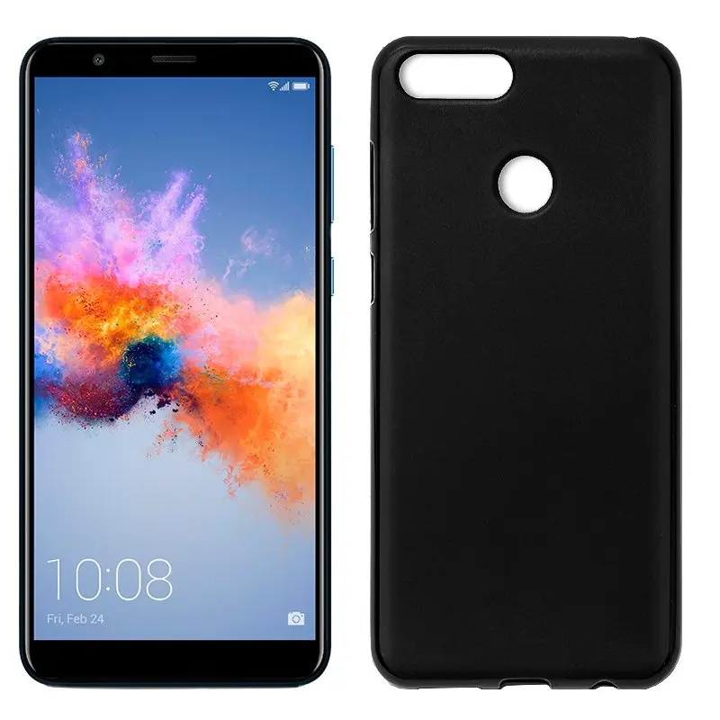 Силиконовый чехол huawei Honor 7X (черный мягкий ударопрочный |Бамперы| |