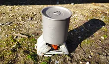 Tourist Tableware Cookware Utensils Kitchen-Equipment Travel-Cooking-Set Titanium-Cup