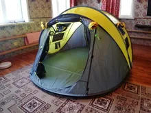 HUI LINGYANG-tienda de campaña para exteriores, carpa automática para acampar, senderismo, impermeable, grande, familiar, abierta