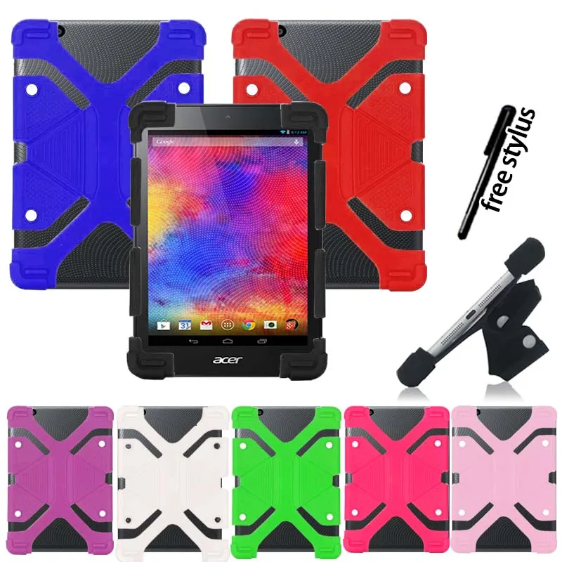 KK& LL Мягкий противоударный силиконовый чехол для планшета+ Стилус для acer Iconia One 7 B1-750 B1-770 7 дюймов