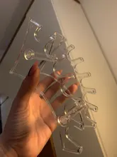 Juego de soporte de cepillos de manicura, cepillo de salón, estante de pluma, accesorio, portador de tallado, herramienta de manicura, soporte acrílico, 1 Set