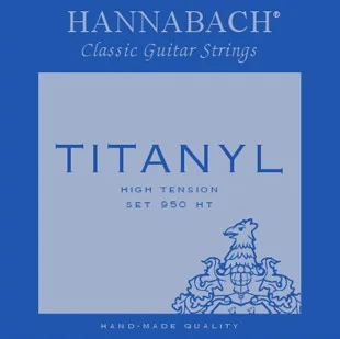 

950ht tytanil string kit for classical guitar titanyl/silver plated hannabach