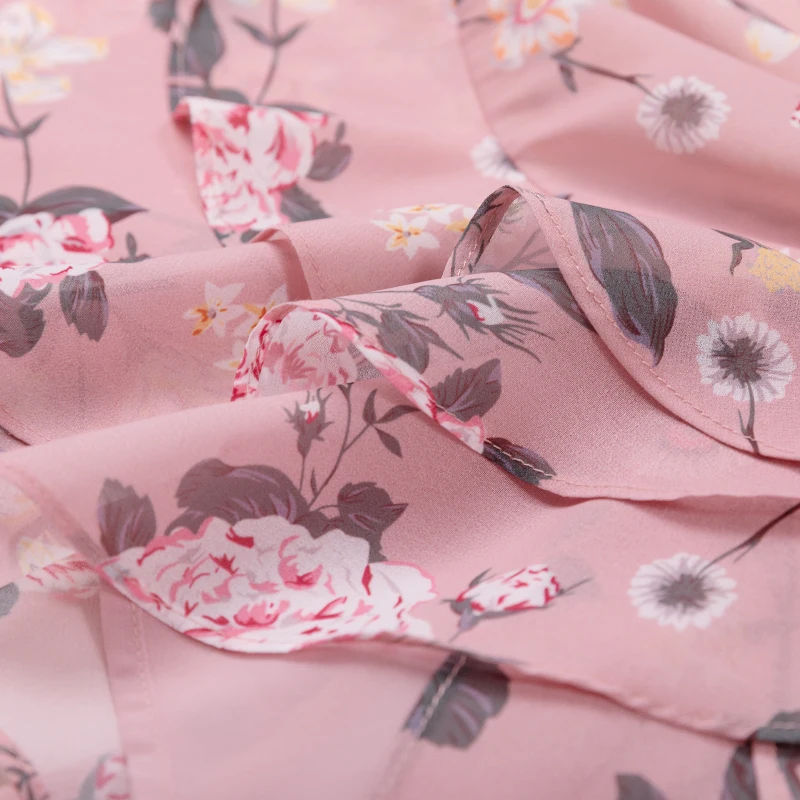 Женское платье, сексуальное, v-образный вырез, цветочный рисунок, мини вечерние платья, женские пляжные платья, повседневные, с длинным рукавом
