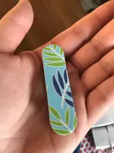 Más de 50 unids/lote Archivo de clavo de Mini tampón para uñas doble-cara estampada portátil pedicura manicura Vijlen uñas papel de lija archivo