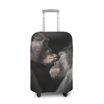 

Suitcase cover 3D chimpanzee