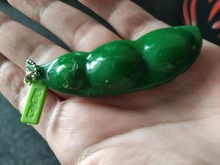 Juguete para apretar Infinite Edamame, llavero de guisantes, hoyuelos, juguetes antiestrés de descompresión