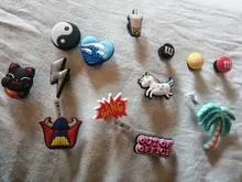 Charms de zapatos bonitos para niños, accesorios de diamantes, flamenco, amor, té de la leche, decoración para hebilla de zapato para croc jibz, x-mas, regalos de fiesta, novedad