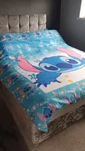 Bedspread Bedding-Set Stitch Queen Single Disney Bedroom Kids Childrens Cartoon Boys