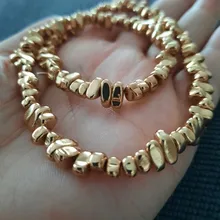 Cuentas chapadas en oro KC, material de cuentas hechas a mano, DIY, pulsera, pendientes, 1 Uds.