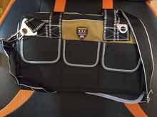 Bolsa de herramientas portátil para electricista, multifunción, instalación de reparación, lona, grande, gruesa, bolsillo de trabajo