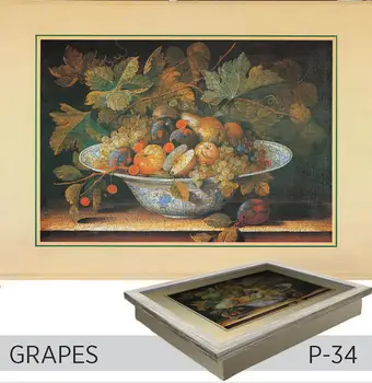 

Funny Design Knee Pad With Tray - Grapes