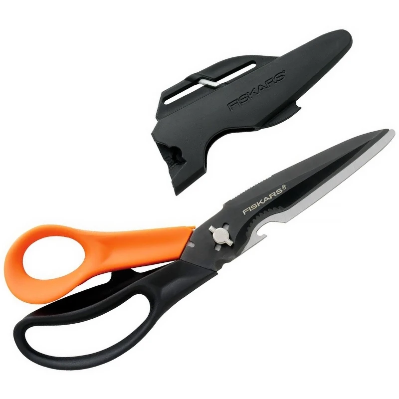 Многофункциональные ножницы Fiskars Cuts+More с титановым покрытием(1000809