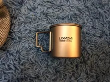 Lixada-taza de titanio para exteriores, vajilla para acampar, Picnic, taza de agua, café, té con tapa, 300/350/420/550/650/750ml