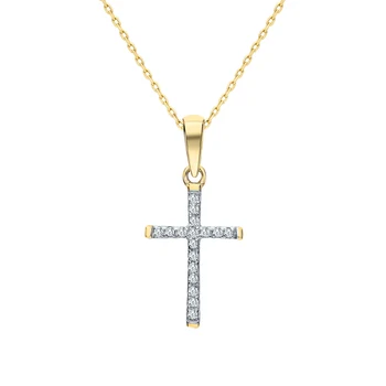 

Gold pendant with cubic zirconia sunlight sample 585