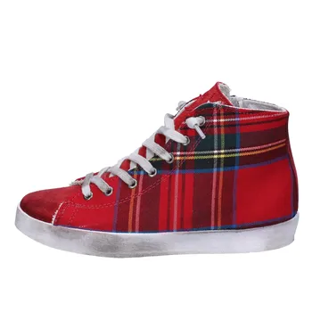 

2 STAR women Sneakers red fabric