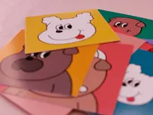 SIXONE-tarjetas decorativas creativas para perros, tarjetas decorativas, decoración de pared, accesorios de tiro, traje de pintura decorativa, 8 juegos