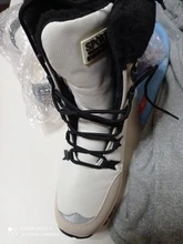 Moipheng-Botas de nieve de media caña para mujer, botines impermeables cómodos con cordones, calidad de abrigo, para invierno