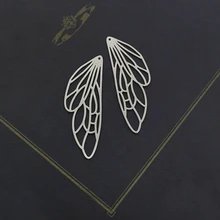 Изготовление ювелирных изделий Стрекоза бусина из нержавеющей стали металлическая подвеска из титановой стали Шарм крылья для DIY ожерелье серьги