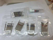 HYTOOS 10 unids/set taladro clavo Bits de diamante cortadores para manicura para cutícula Burr fresadora cortador de uñas pedicura accesorios herramientas