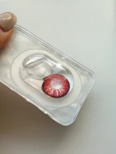 Easysmall Cosplay azul ojos crarzy lentes de contacto anual de belleza alumno de fiesta colorido 2 unids/par miopía receta