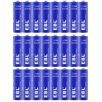 

24PCS EBL AA Battery 1.5V LR6 AM3 LR91 Alkaline-Batteries