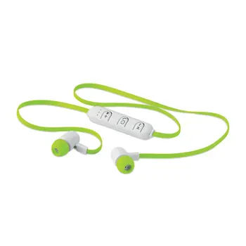 

Lot 2 PCs Earphones Bluetooth 4.2 with mic. Rechargeable battery 55mAh Li-ion Battery.