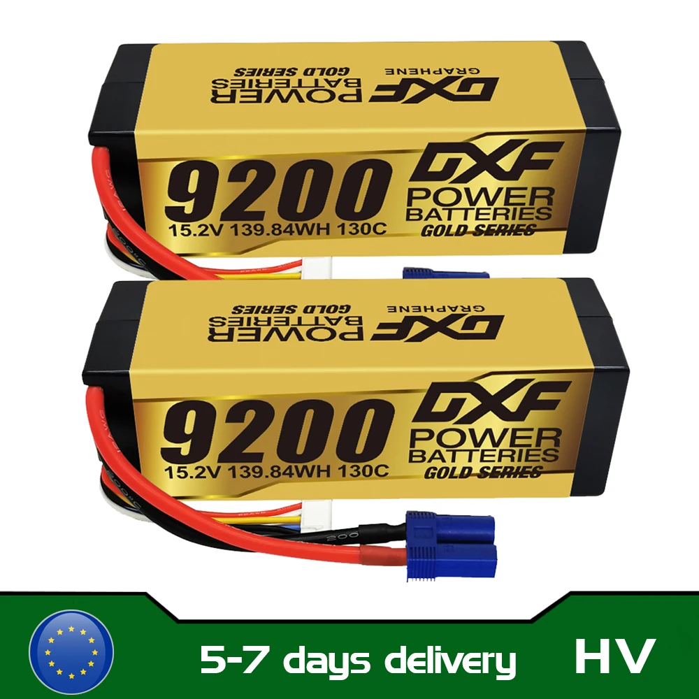 1/2PCS DXF Lipo 3S 4S 2S Battery 7.4V 11.1V 14.8V 8400mAh 6500mAh 6750mAh 7000mAh 5200mAh 9200mah 10000mah Hardcase for RC Car 3