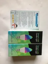 Tuya Smart Wifi LED Bulb E14, RGB Dimmable Light Bulb 4W, , Work with Alexa Echo Google
