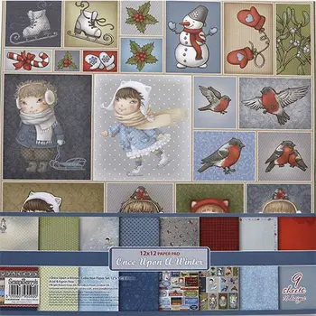 

Scb220605600 paper set for скрапбукинга once in winter 30,5x30,5 cm 180gr/M, 9 sheets
