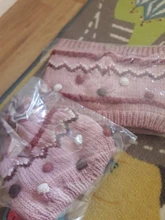 Sombrero de punto con pompones y bufanda de punto infinity para bebé, Niña y niño, 2021