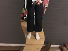 Vaqueros Mujer-Encuentro de estilo coreano limpiando pantalones Denim Vintage negro sólido alto cintura otoño Baggy Chic Ulzzang calle Casual