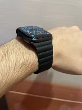 UTHAI B09-Correa de cuero para iWatch 3/2/1, 38mm, 42mm, lazo magnético para Apple Watch, banda de 40mm, 44mm para iWatch 4/5