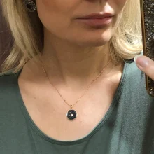 Necklace Alloy Jewelry Lightning Round Elegant Love-Heart-Moon Women Cute New-Fashion