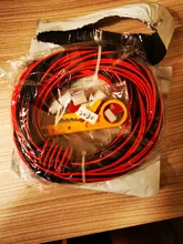 Cable eléctrico de cobre estañado de 2 pines, Cable de extensión de alimentación de larga duración, 300V, PVC, rojo, negro, 18, 20, 22 AWG