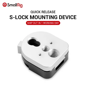 

SmallRig S-Lock Mini Quick Release Mounting Device Used with Most Any 1/4" Gear Made by a male and a Female Dovetail Plate- 1855