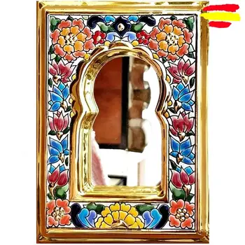 

Mirror Ceramic 30x23cm/11.8x9.0in - Ceramics enameled up handmade - Made in Spain - MIJASCERAMIC - ARTECER -