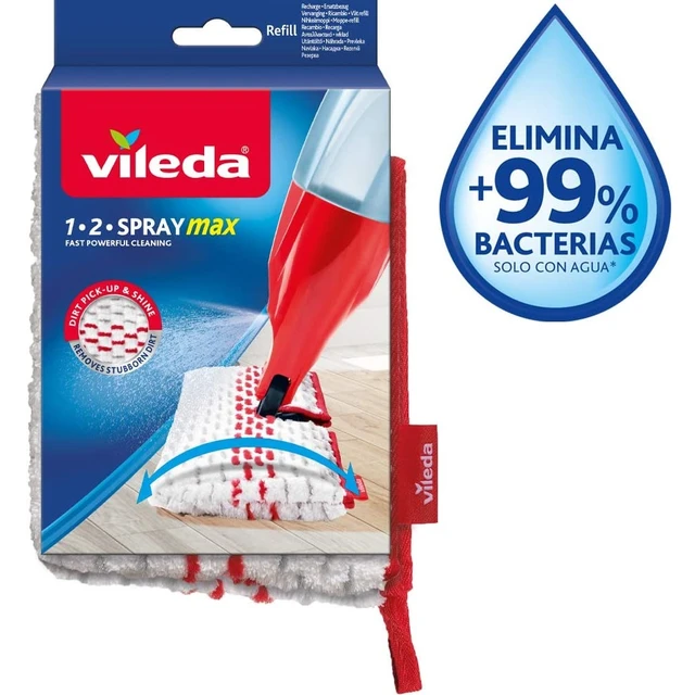 Vileda 1-2 Spray Replacement Microfibre Pads Mop Refill Fast Powerful  Cleaning For Kitchen Home Floor Parquet and Laminate Mop - AliExpress