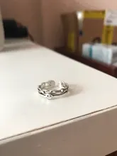 Anillos abiertos con cara feliz sonriente para mujer, anillos abiertos ajustables apilables de enlace, joyería trenzada, Color plateado antiguo Punk, A835