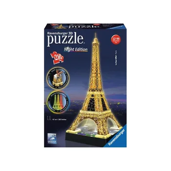 

Puzzle 3D Ravensburger - Torre Eiffel Night Edition - Età : 12+ anni