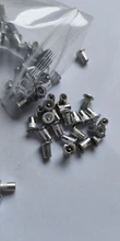 Remache roscado de cabeza plana, aleación de aluminio, 10/20/50/100 Uds., M3, M4, M5, M6, M8, M10, sombrero con remaches, tuerca, 50/100 Uds./caja